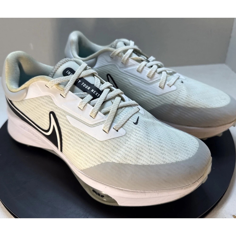 Nike Air Zoom Infinity Tour NEXT% Men's Golf Shoes Black White Size 9.5